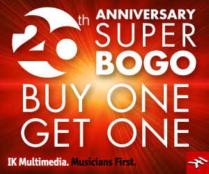 IK Multimedia's 20th Anniversary Super BOGO