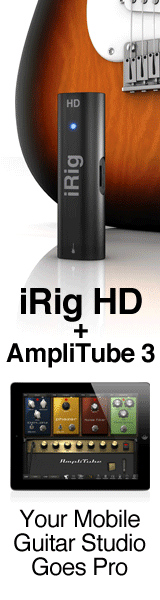 iRig HD - High-quality guitar interface for iPhone, iPod touch, iPad and Mac/PC