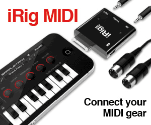 iRig MIDI - Core MIDI Interfacefor iPhone, iPod touch & iPad