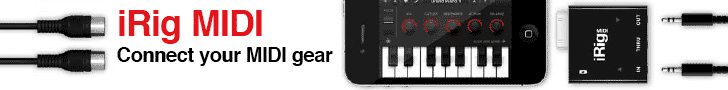 iRig MIDI - Core MIDI Interfacefor iPhone, iPod touch & iPad