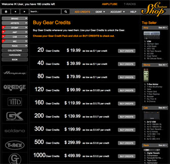 AmpliTube CS credit list