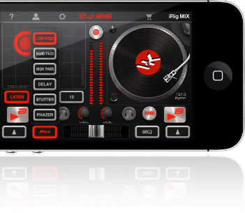 DJ Rig effects menu