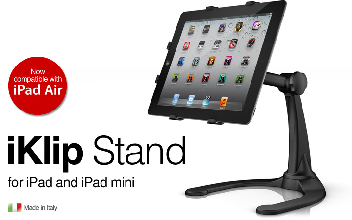 iKlip Stand for iPad and iPad mini - adjustable desktop riser stand