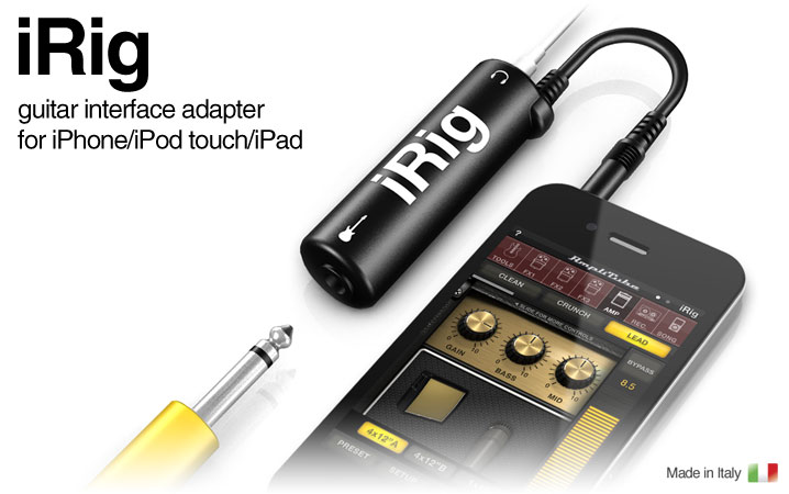iRig - guitar & instrument interface adapter for iPhone/iPod touch/iPad