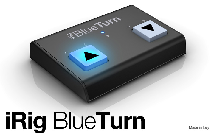 iRig BlueTurn - The backlit compact Bluetooth page turner for iPhone, iPad, Mac and Android
