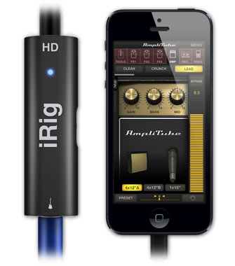 iRig HD with iPhone and AmpliTube