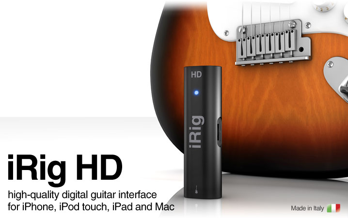 iRig HD - high-quality digital guitar interface for iPhone/iPod touch/iPad/Mac