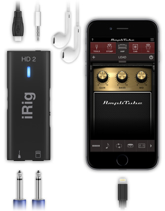 iRig HD 2 with iPhone and AmpliTube