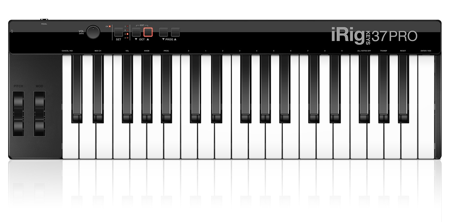 IK Multimedia – iRig Keys 2 Pro Controlador MIDI USB de 37 Teclas