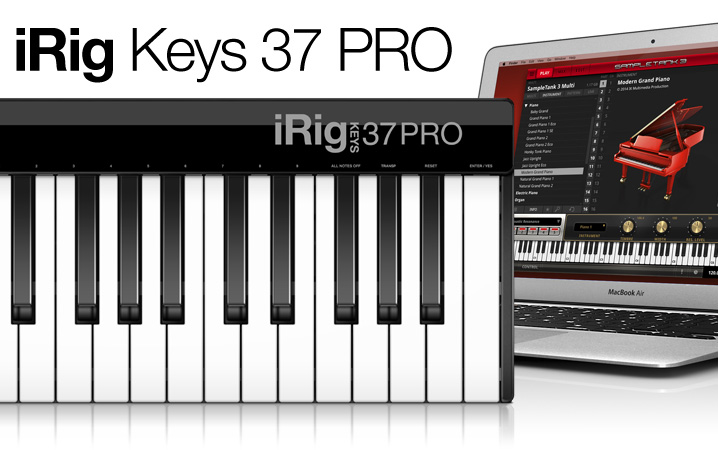 iRig Keys 37 PRO - The affordable 37 full-sized-key MIDI controller for Mac/PC