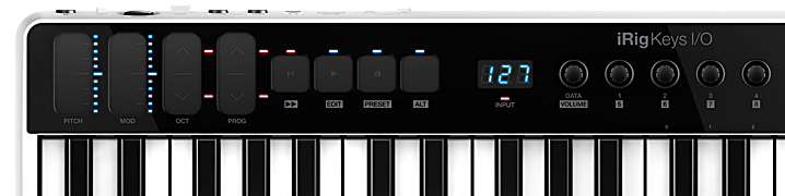 iRig Keys I/O controls