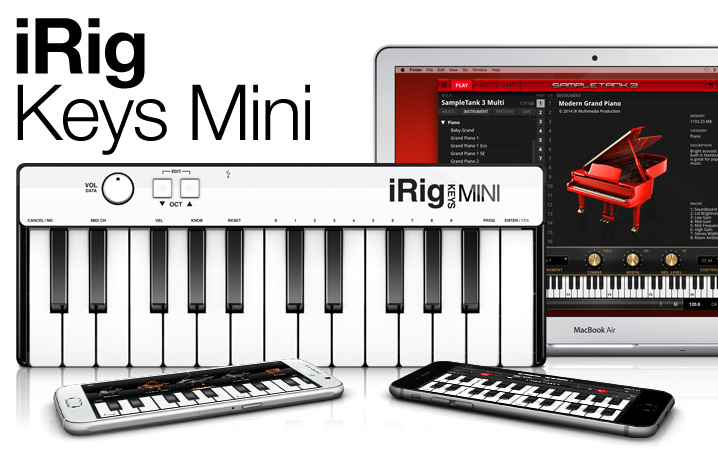 iRig Keys Mini - The 25 key universal mini keyboard controller