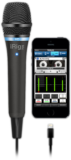 iRig Mic HD - iPhone 5s - VocaLive