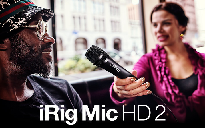 iRig Mic HD 2 - The only handheld digital condenser microphone for iPhone, iPad and Mac/PC