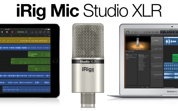 iRig Mic Studio XLR - Large-diaphragm, compact size, analog studio condenser microphone