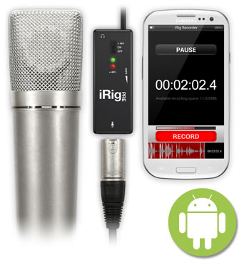 iRig PRE with Android devices