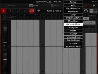 Keys Scale Select