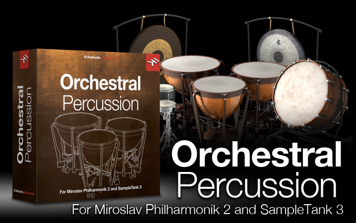 Orchestral Percussion for Miroslav Philharmonik 2 and SampleTank 3