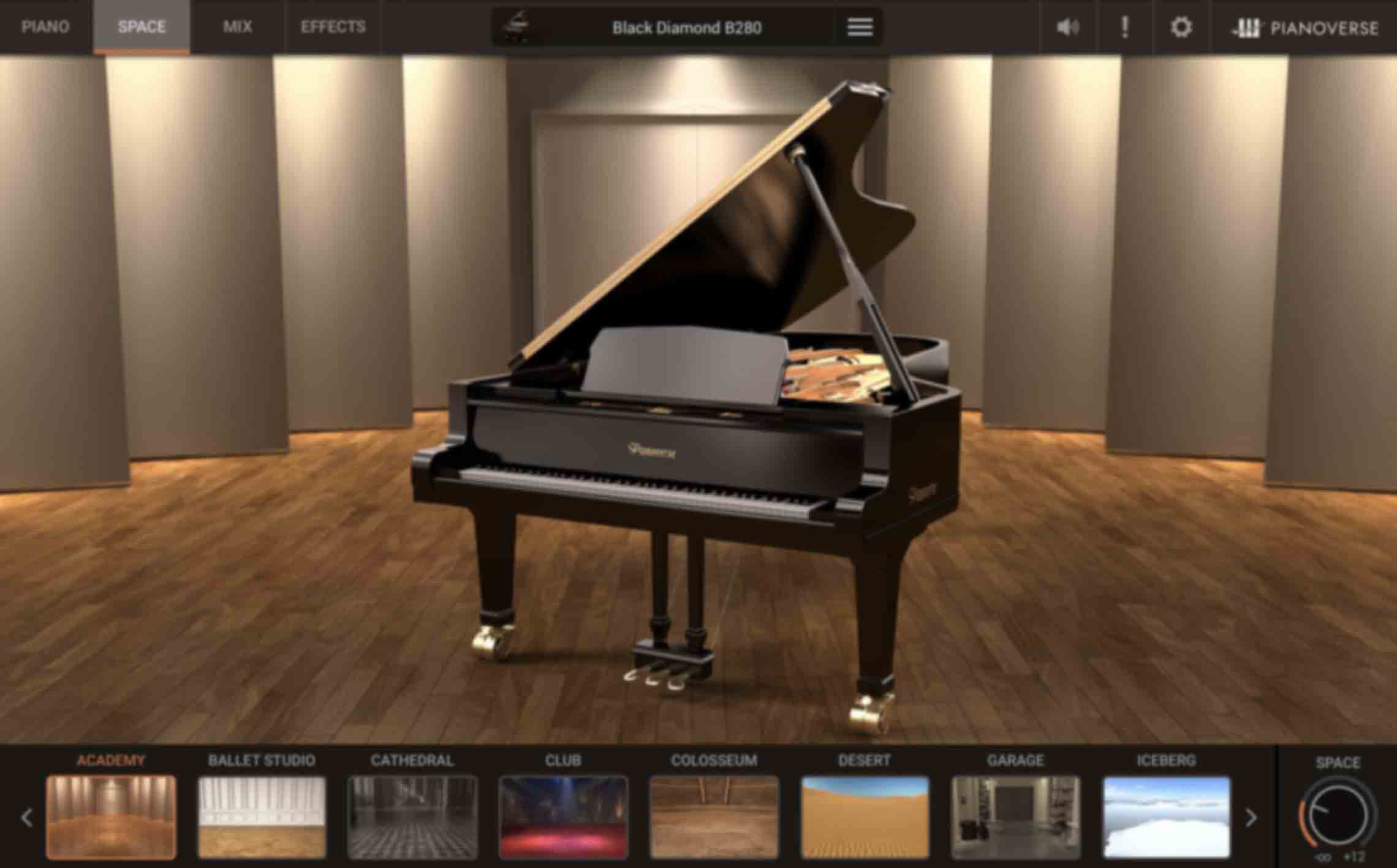 Academia - Um quarto de madeira grande, quente e bem afinado, com reflexões rápidas e controladas, é o lugar ideal para começar a posicionar seu piano.