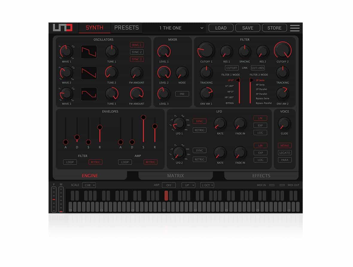 UNO Synth Pro Paraphonic Dual Filter Analog Synth