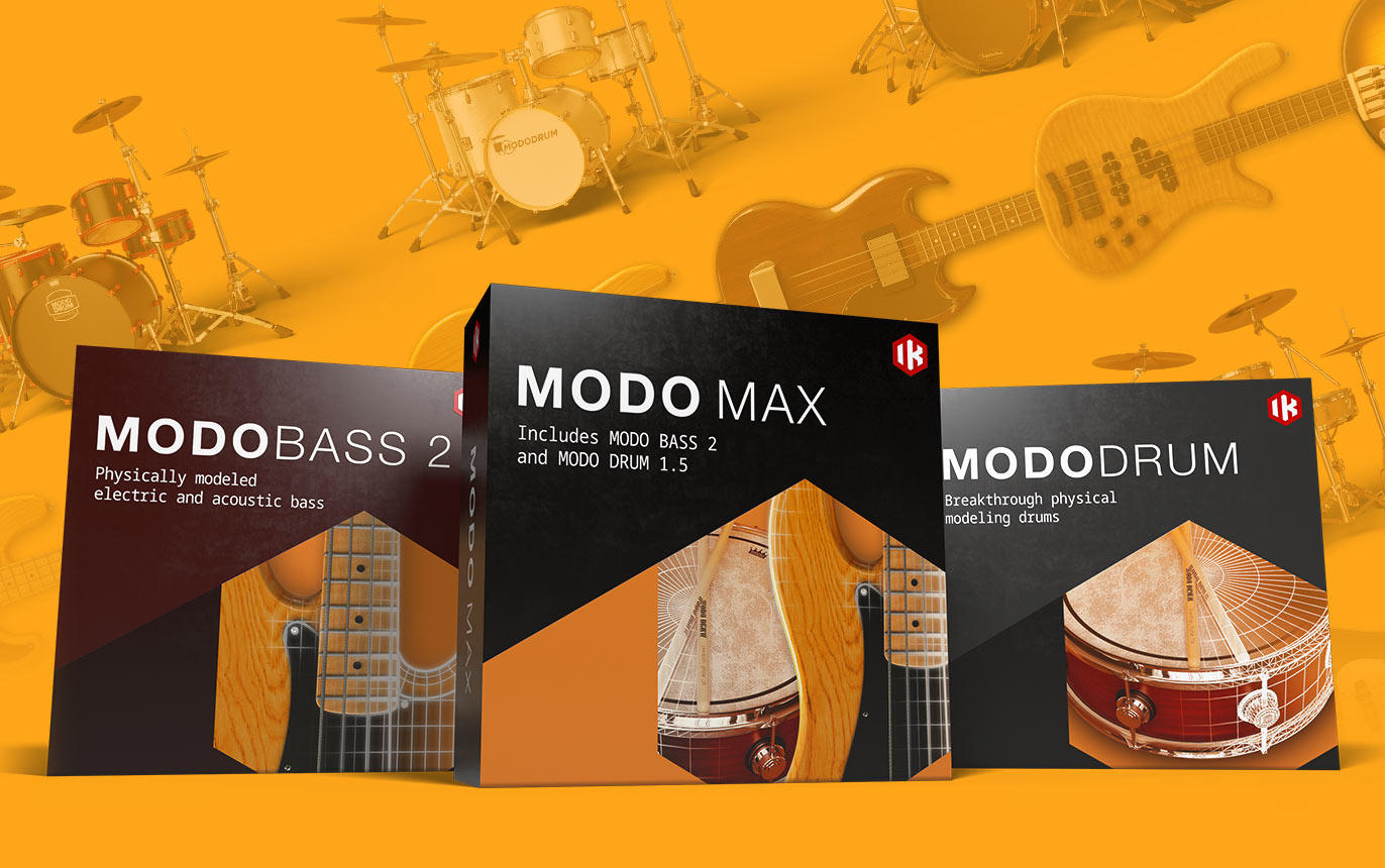 Save up to 64% on basses, drum kits, MODO BASS 2 and MODO DRUM 1.5