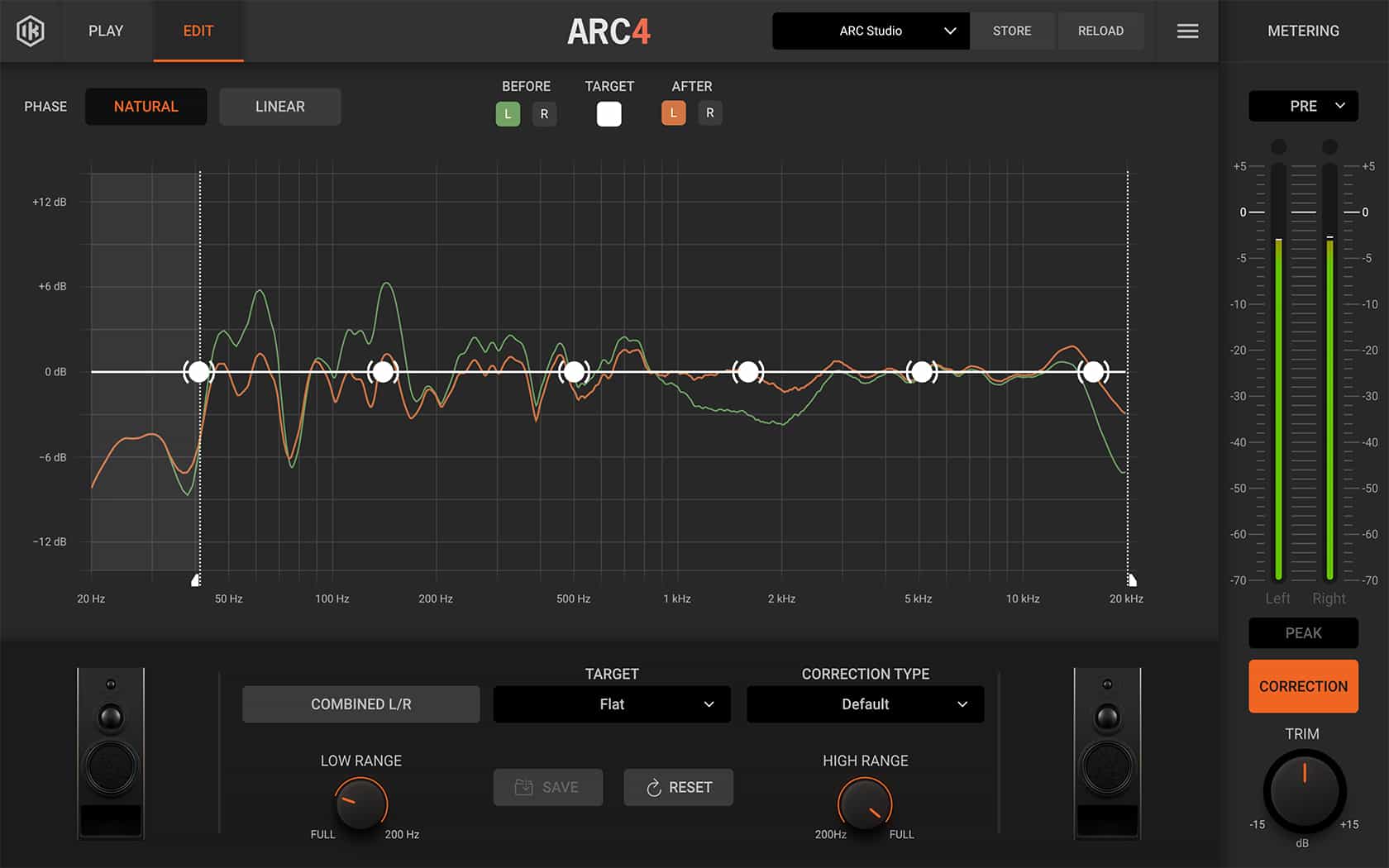 ARC 4 Adjustable Correction Range GUI