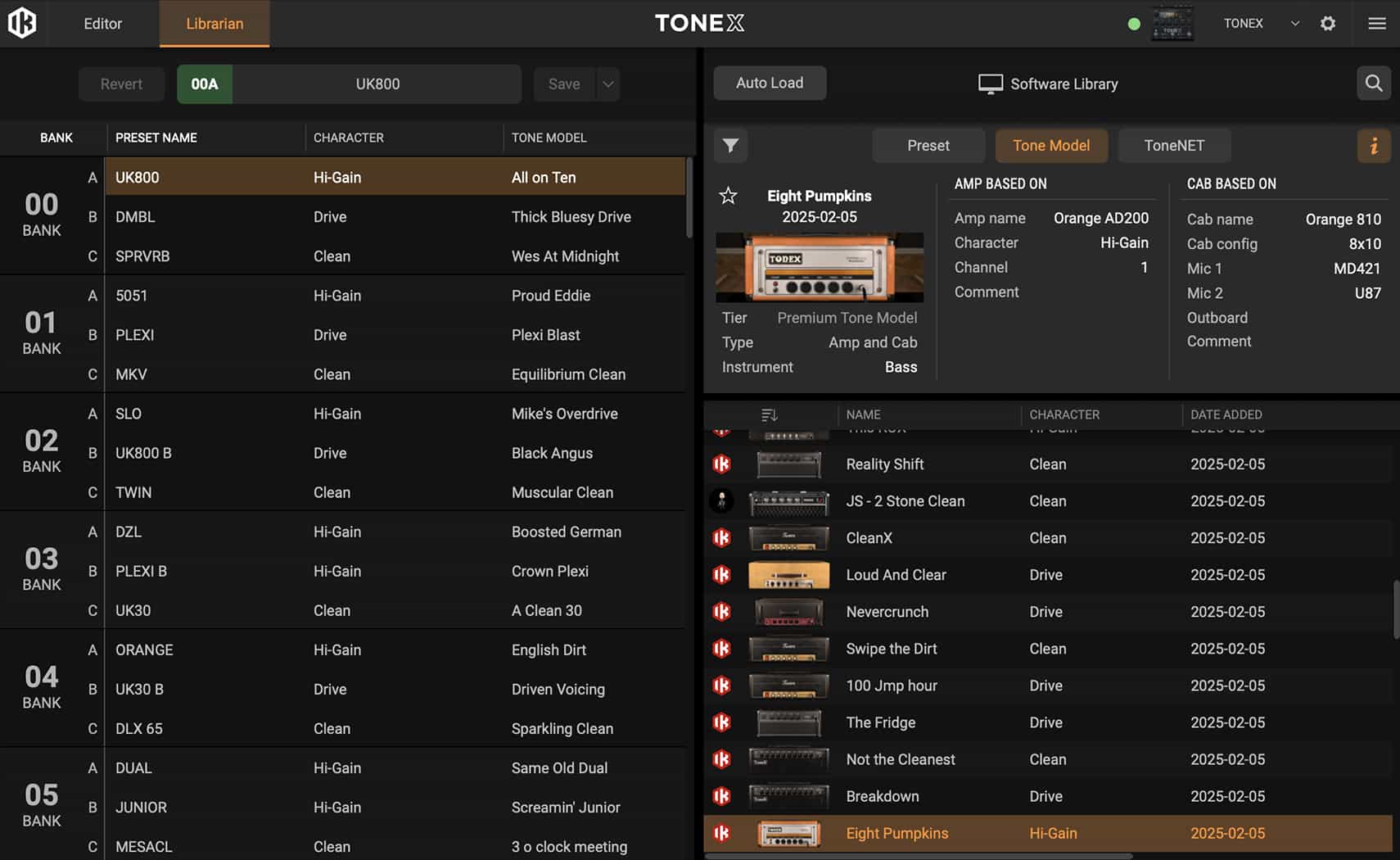 TONEX Editor