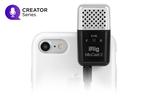 IK Multimedia iRig Mic Cast 2 for iOS, Mac and Select Android