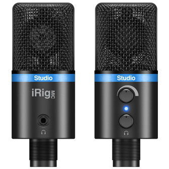 IK Multimedia iRig Mic Studio Black Microfono Usb per Iphone Ipad Mac Pc Android 