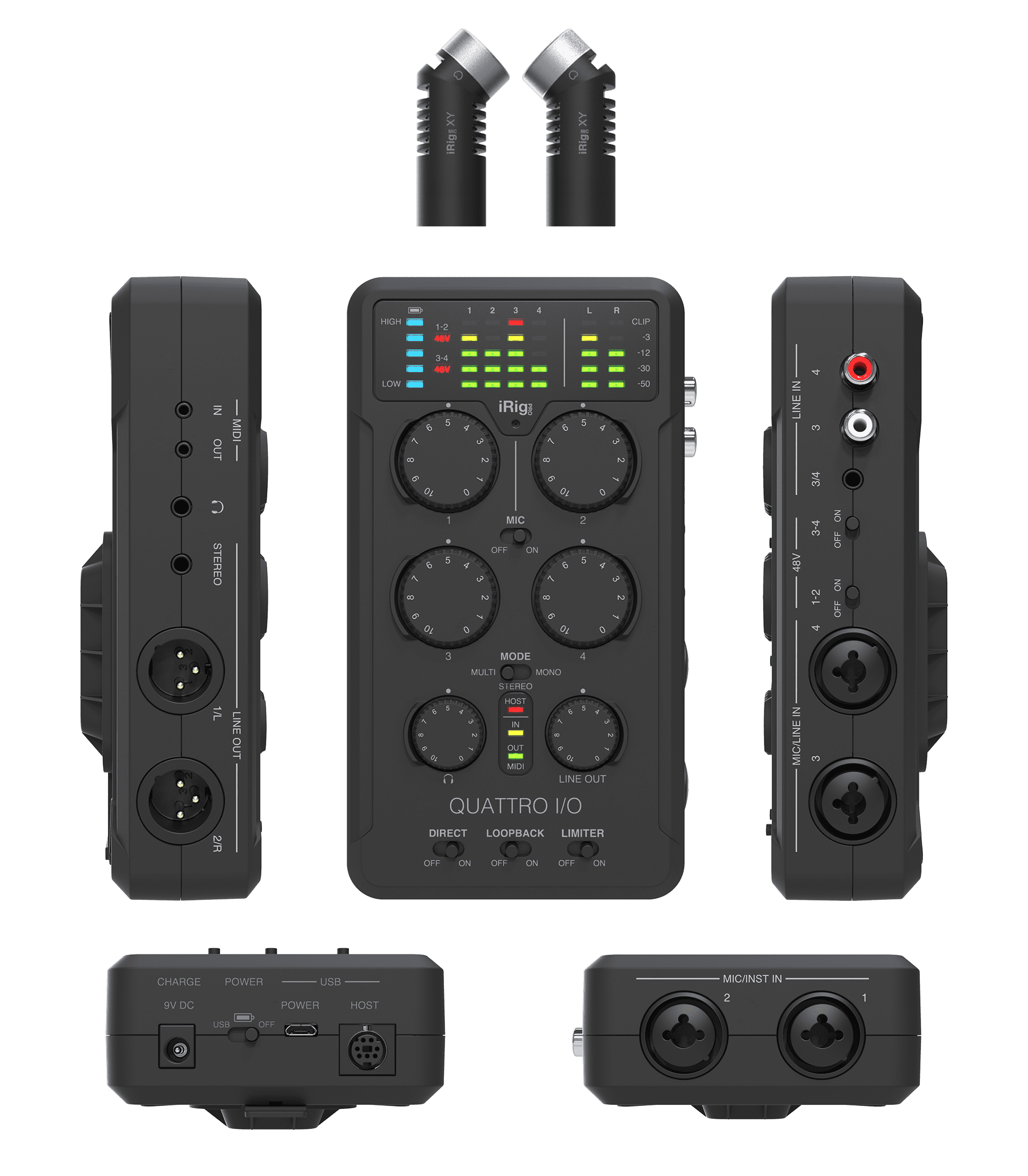 iRig Pro Quattro I/O - 4-input professional field recording