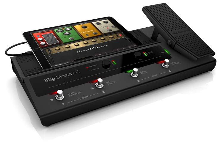 IK Multimedia iRig Stomp pedal-style guitar interface for iOS devices IP-IRIG-STOMP-IN 