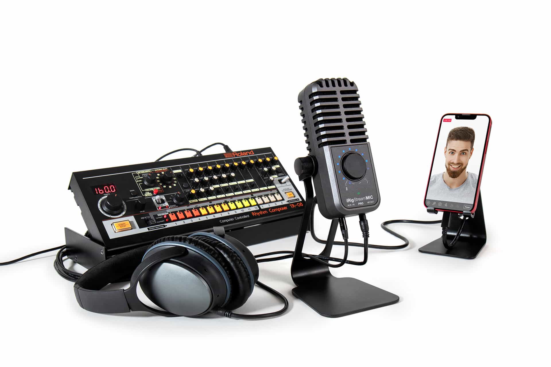 PC/タブレット PC周辺機器 iRig Stream Mic Pro - Compact multi-pattern microphone and stereo 