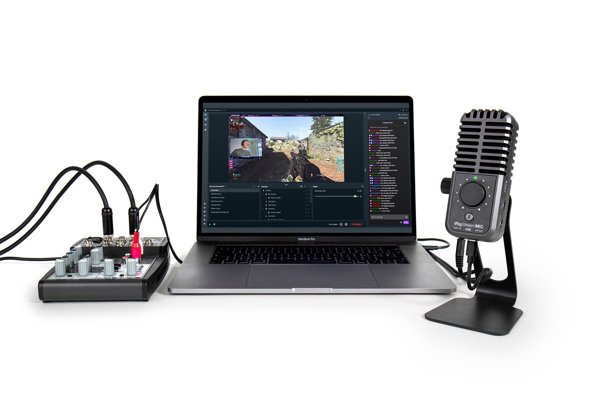 iRig Stream Mic USB MIXER MacBook