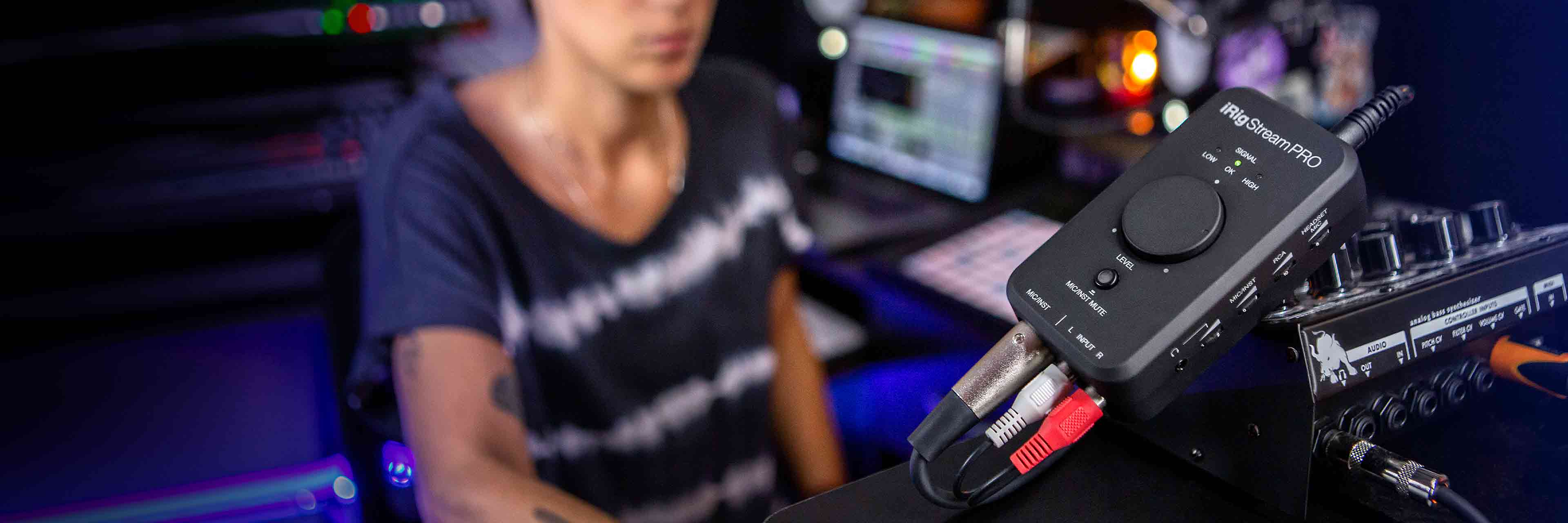 Everything you need for professional quality streaming right in the palm of your hand. IK Multimedia iRig Stream Pro Streaming audio interface with in-line multi-input mixer 