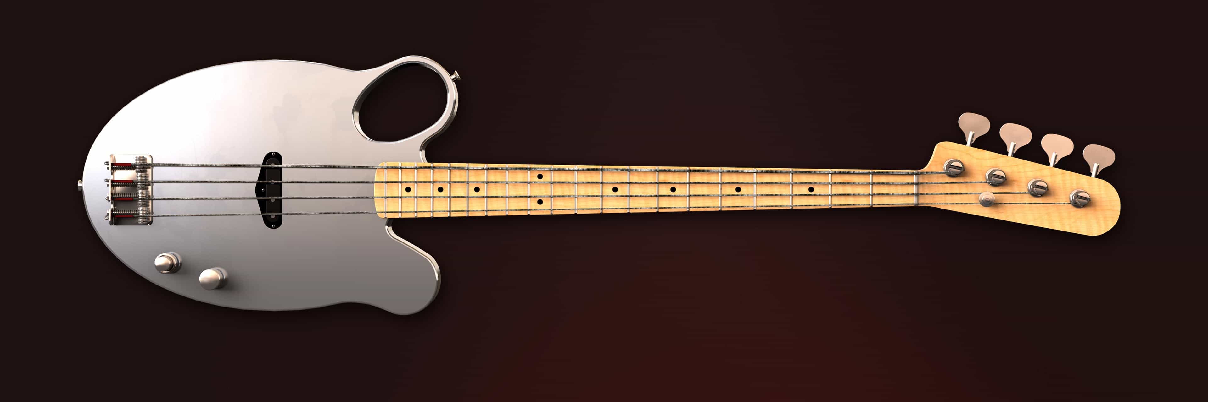 Aluminum sales bass guitar