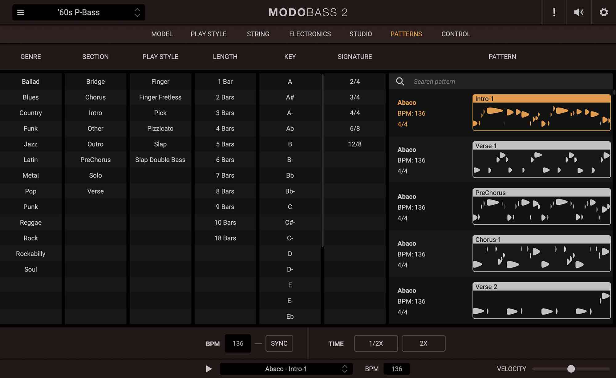 MODO BASS 2 - Pattern