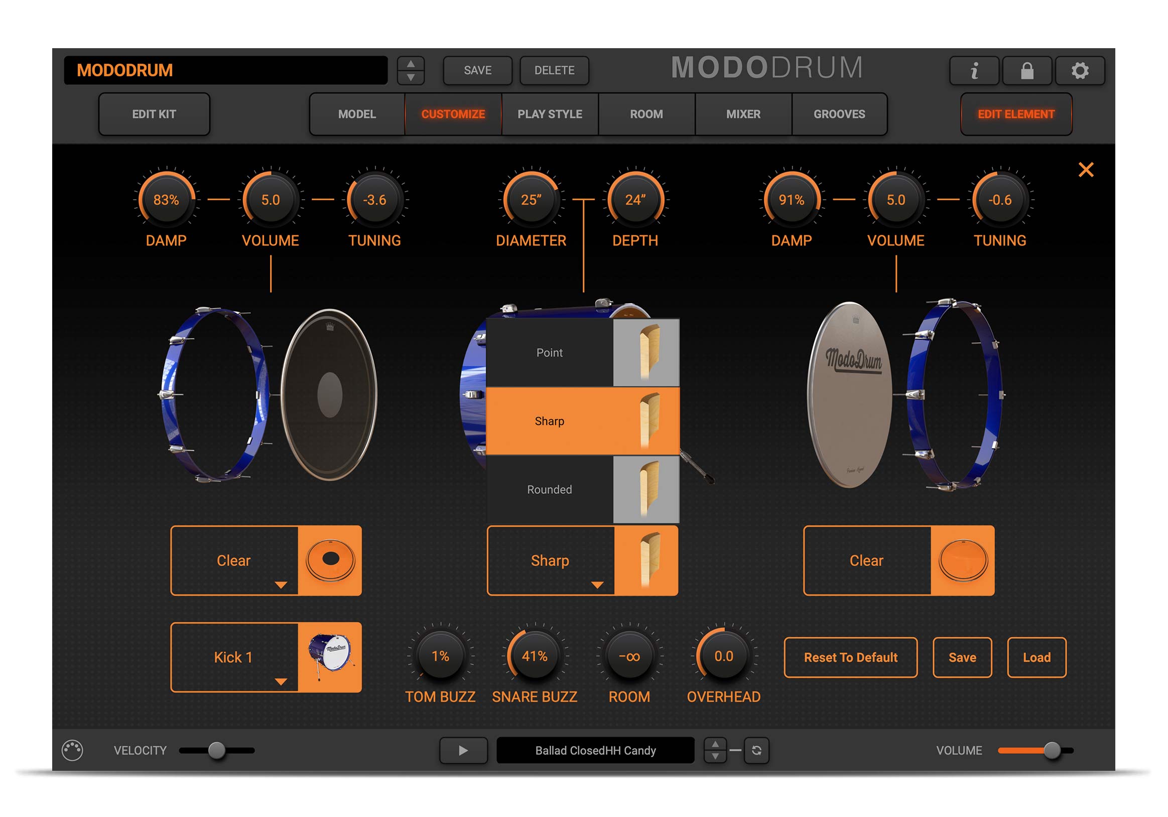 MODO DRUM customization