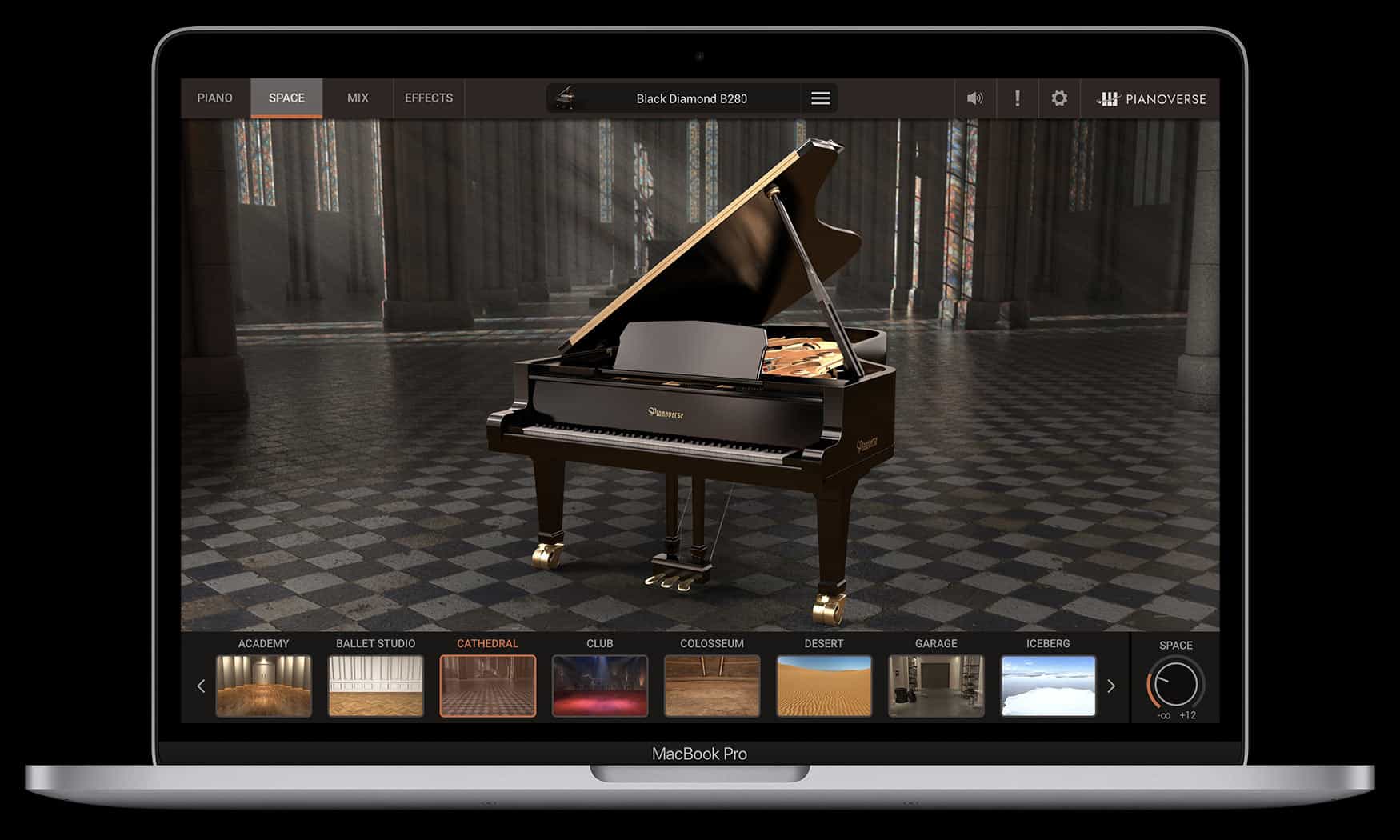 Macbook with Pianoverse GUI