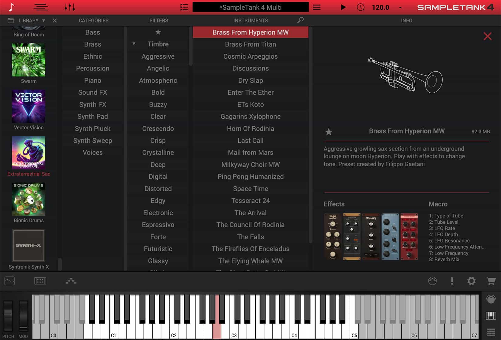 ST Extraterrestrial Saxophone GUI