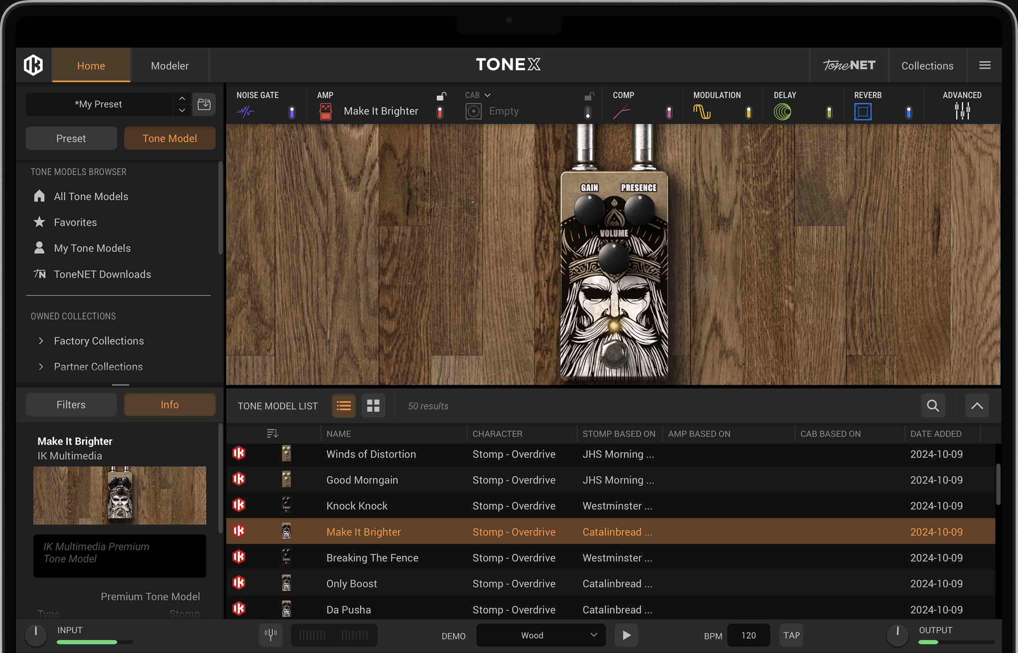 Boutique Overdrives Signature Collection for TONEX