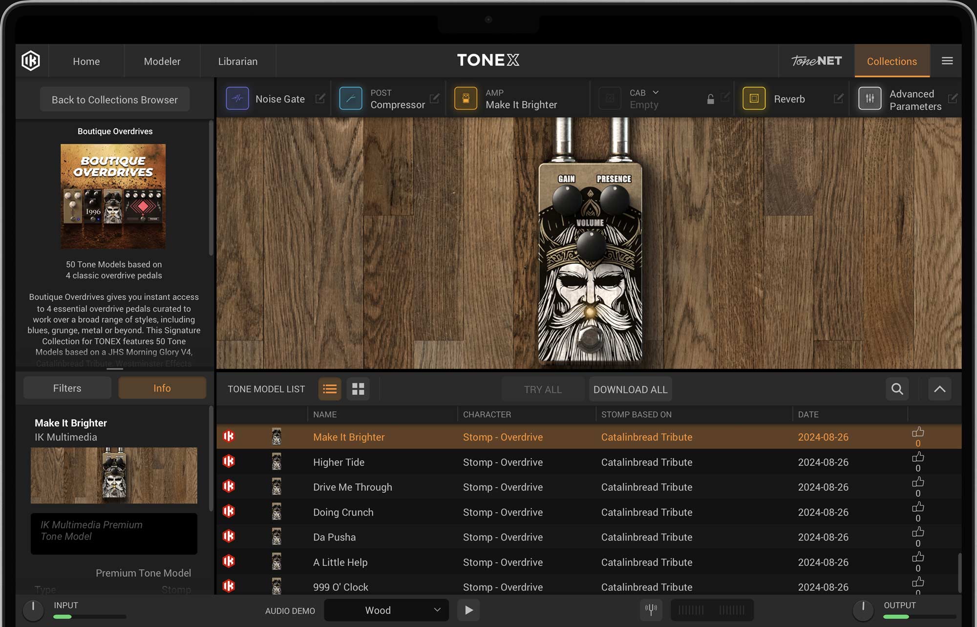 TONEX Boutique Overdrives