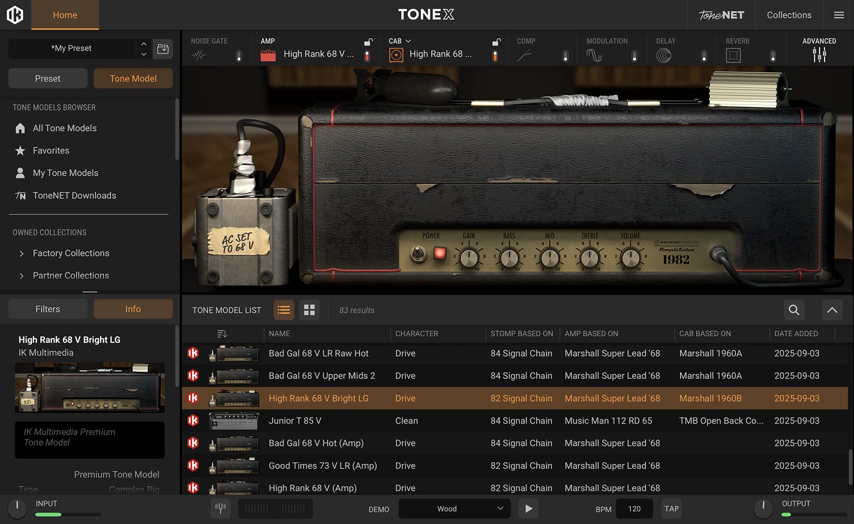 IK Multimedia(ソフトウェア) TONEX Brown Sound 82/84