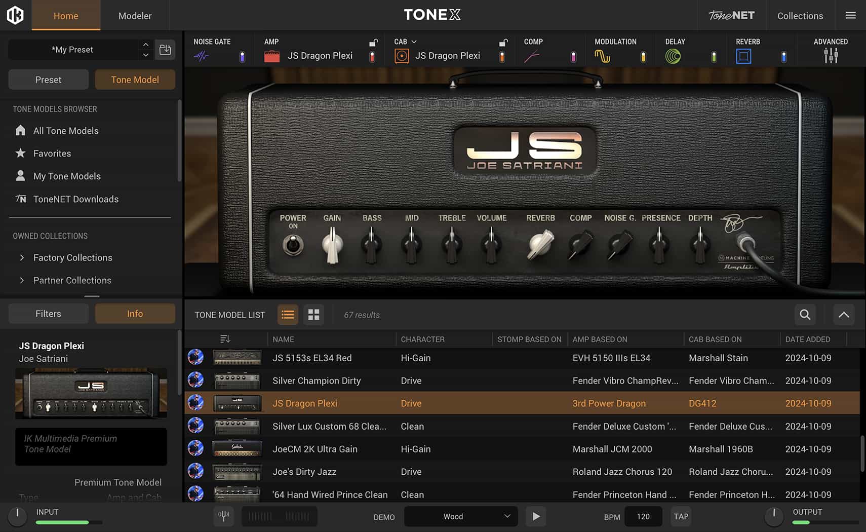 TONEX Joe Satriani Amp Vault