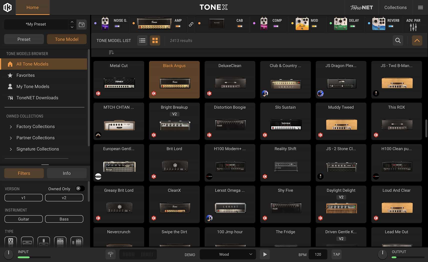 TONEX CS AmpliTube連携でチェーンを拡張