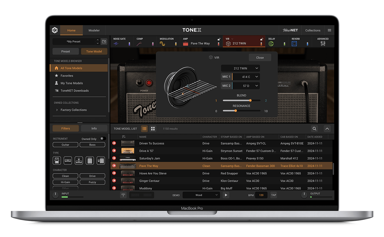 TONEX in AmpliTube