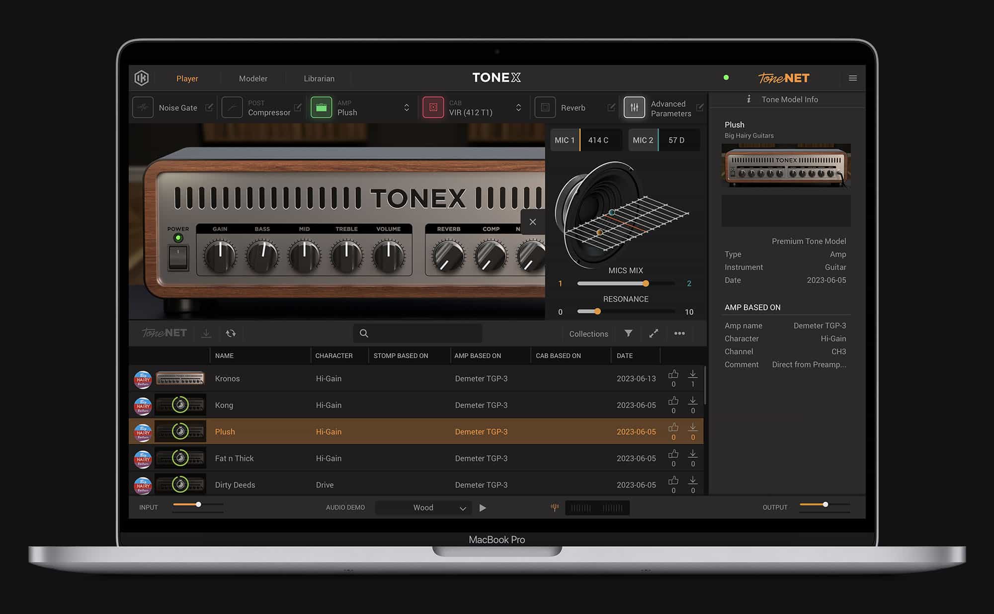 TONEX in AmpliTube