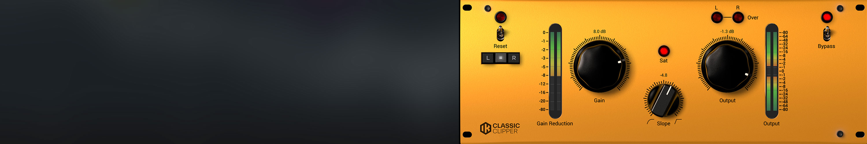 IK Multimedia T-RackS Classic Clipper 少ない操作でクリップ量を調整