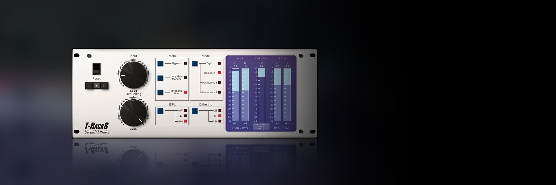 T-RackS Stealth Limiter - Transparent mastering limiter