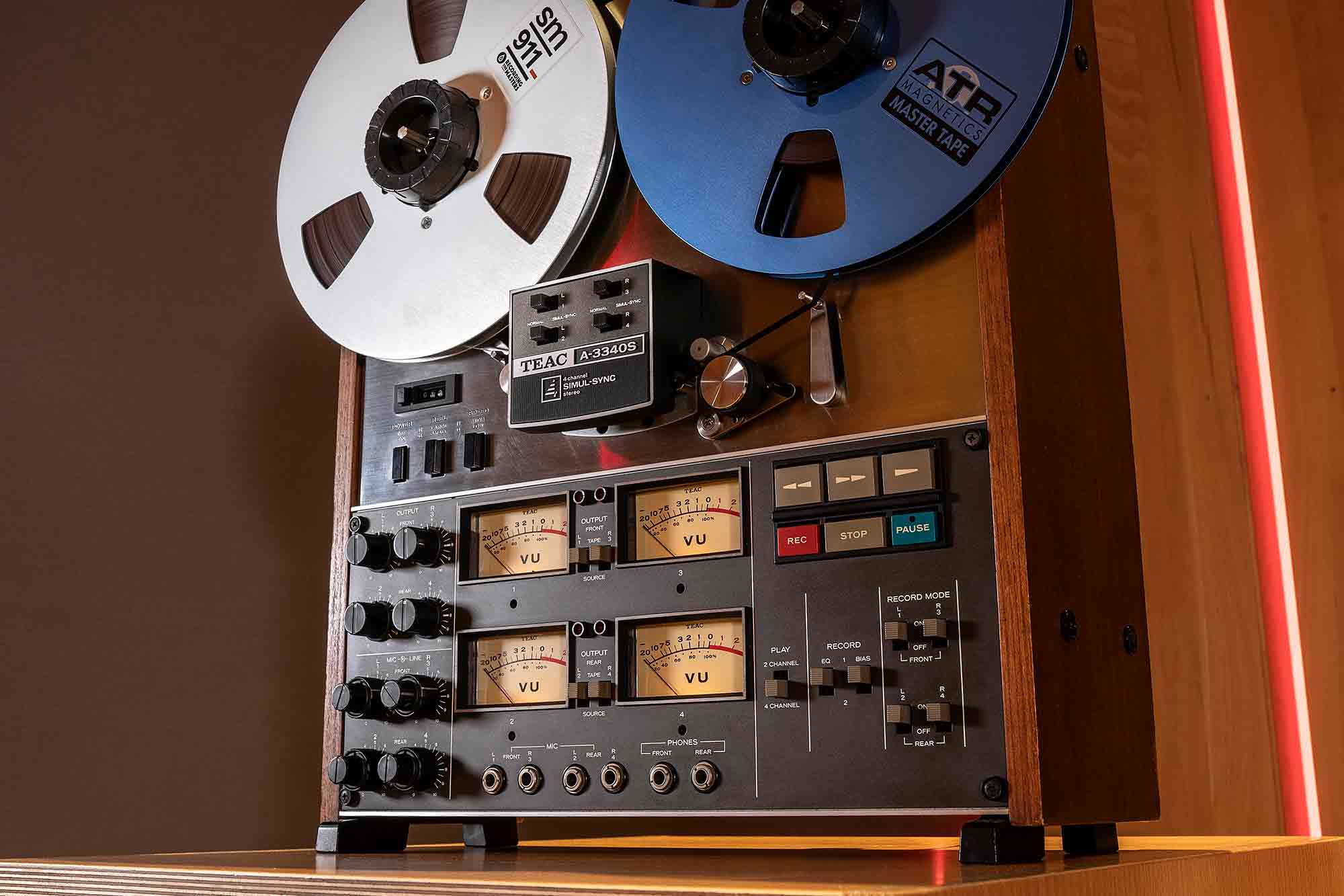 TEAC A3340S REEL-TO-REEL TAPE RECORDER COVER