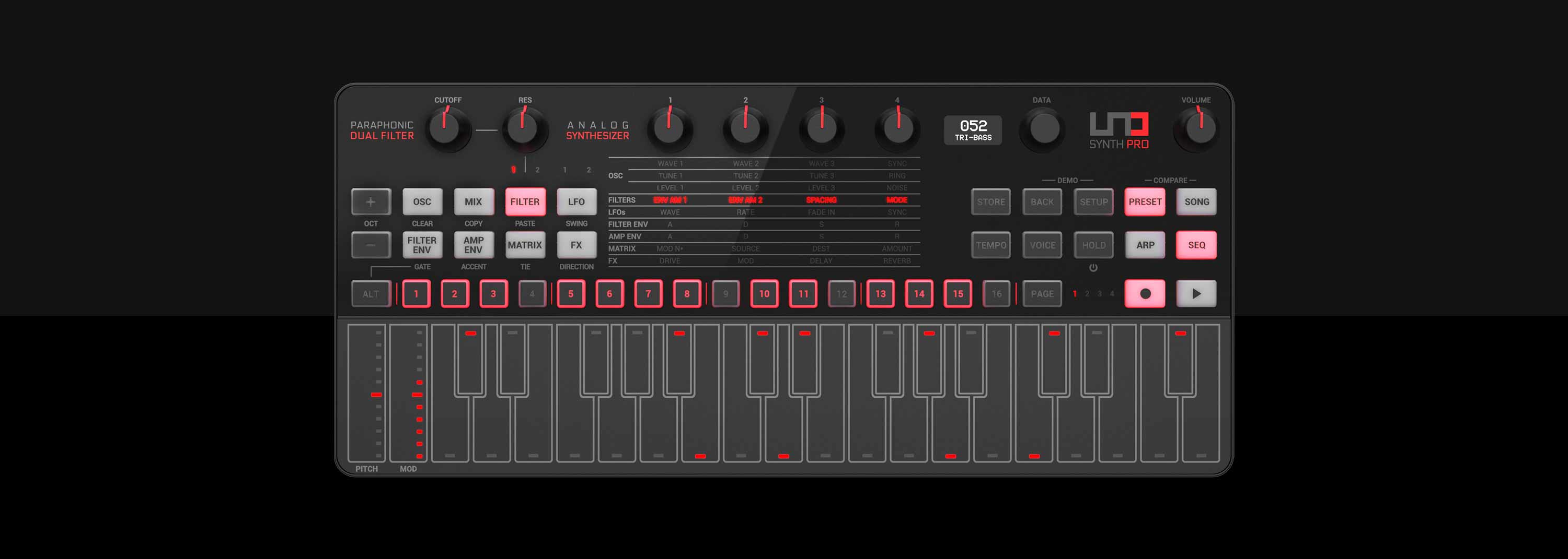 UNO Synth Pro - Paraphonic Dual Filter Analog Synth